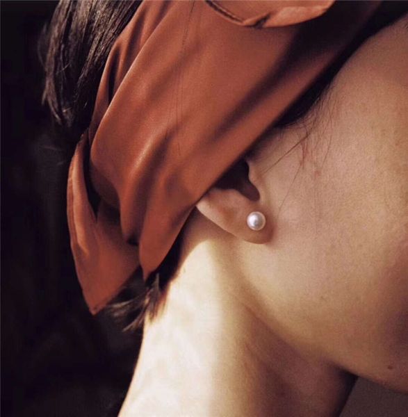 

exquisite pearl earrings femininity simple small mini basic