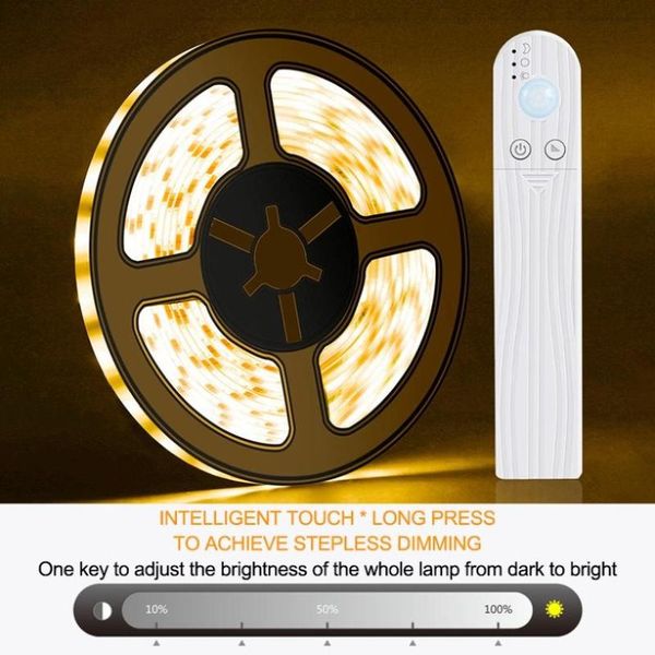 

light with induction battery box 2835 household cabinet tv background bed bottom waterproof led bar