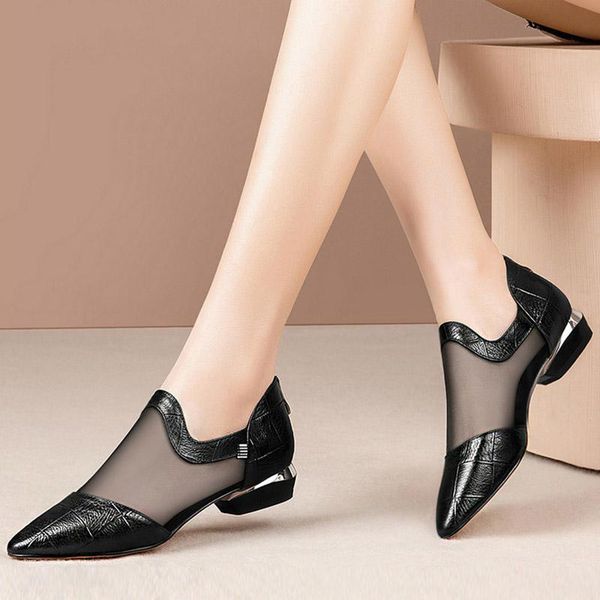 

plus size 41 gladiator sandals mesh sandal women shoes low heels high sandalias mujer woman dress zapatos, Black