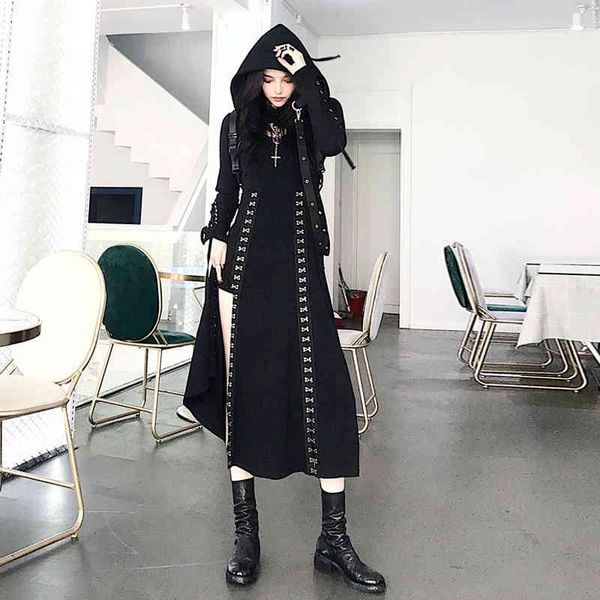 

dresses gothic women's harajuku black es jacket summer sleeveless backless a-line punk rock rtmr y70n, Black;gray