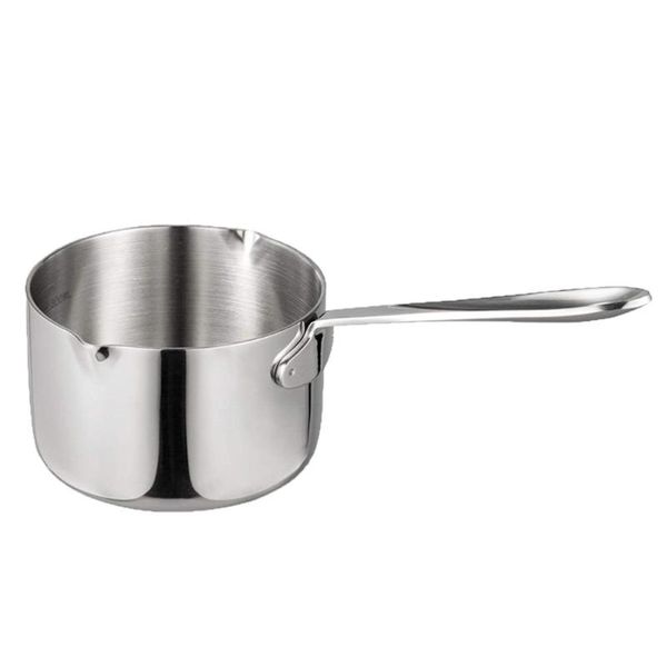 

1pc 300ml stainless steel saucepan practical coffee pot cooking pans