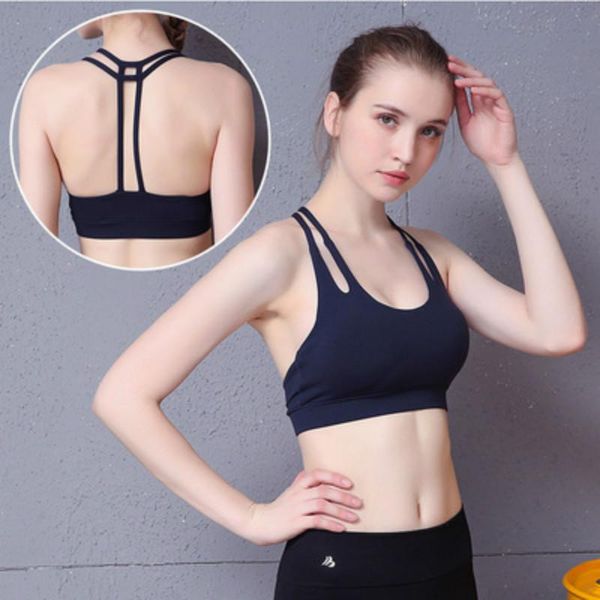 

slim sports underwear ladies double shoulder strap bra casual yoga vest summer sweating bras women running crop 2021 outfit