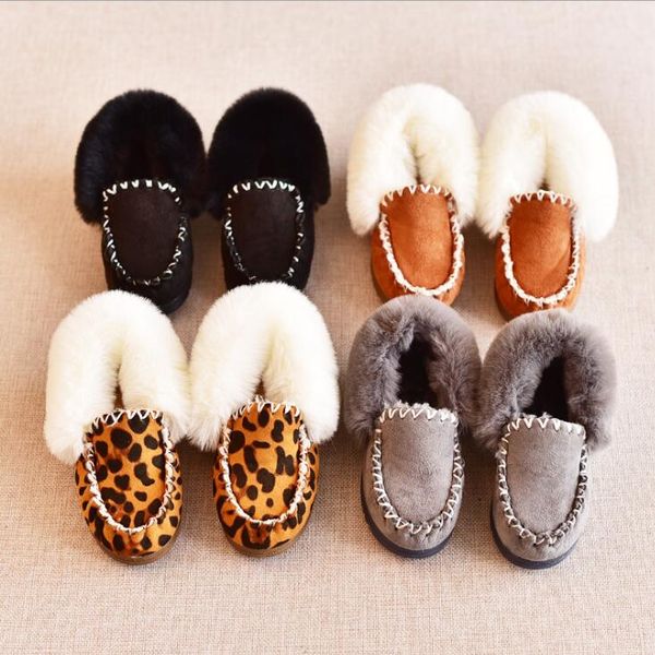 

boys and girls plus velvet bean hair baby princess shoes, Black;red