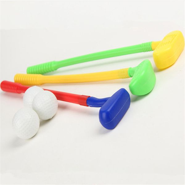 

kids sports toys 3 golf clubs + 3 golf ball toy children golf game sports for baby grasping ability club developing toys