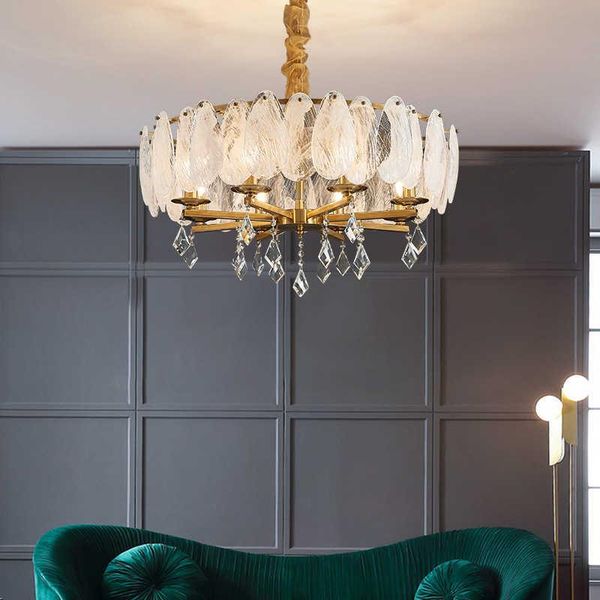

chandeliers zuuuvny led postmodern glass round golden chandelier hanging light fixture suspension lamp lustre romantic for dinning room