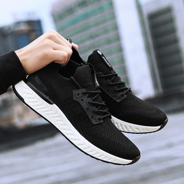 

men's breathable running shoes red black grey casual men sports sneaker trainer outdoor jogging walking size 39-44