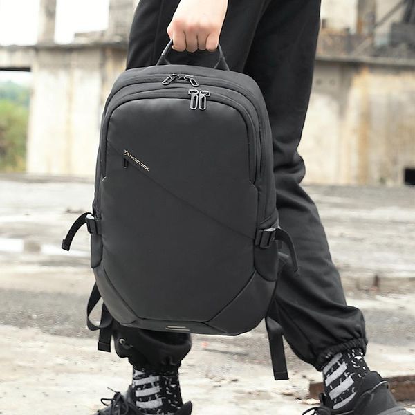 

backpack tangcool casual men functional waterproof for 15.6" lapout door travel school women bags usb charging