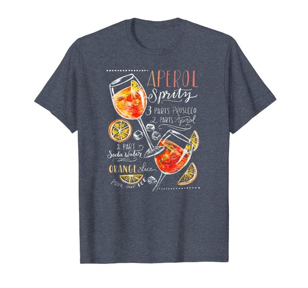 

Aperol Spritz Recipe Cocktail Tshirt Perfect Drinking Gift T-Shirt, Mainly pictures