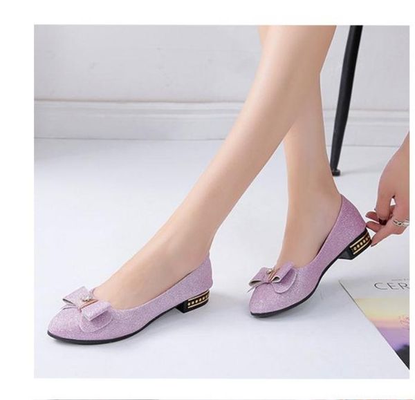 

women's shoes in spring and autumn shoes with new style fashion low heel pointed end @ 660, Black