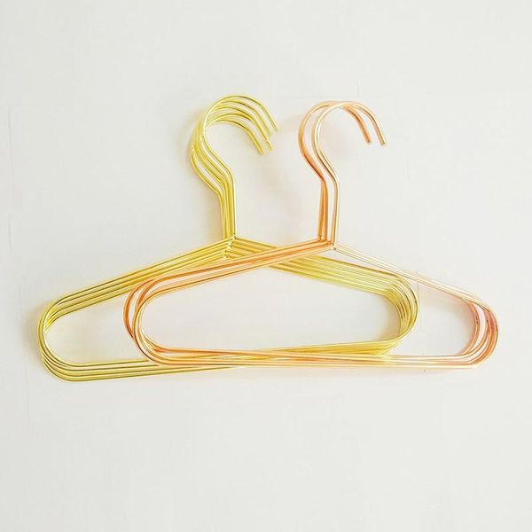 

100pcs nordic style metal children hanger kids pet dog clothes baby clothing storage rose gold hangers & racks