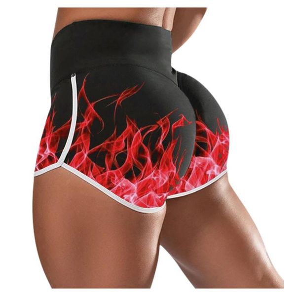 

tie-dye summer shorts women workout fitness basic bike leggings high waist push up elasticity quick drying short woman women's, White;black