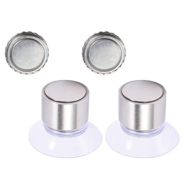 

soap dishes 2 sets of creative magnetic holders bathroom wall hanging suction cup rack silver holder