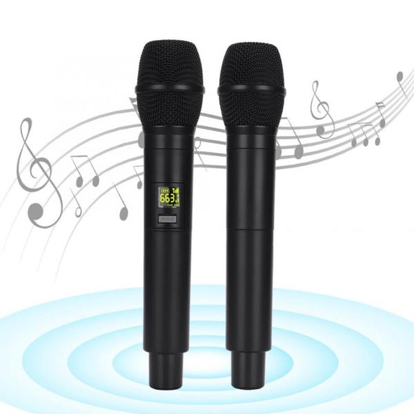 

microphones rechargeable uhf handheld wireless professional microphone with mini receiver performance karaoke speaker