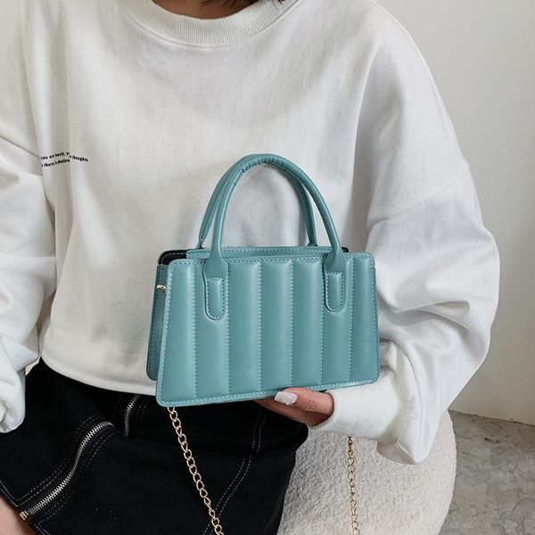 

cross body fashion design women's shoulder messenger bag all-match ladies chain small square bags female solid color purse handbags
