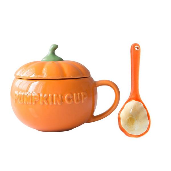 

mugs 1 set cup ceramic breakfast pumpkin lovely coffee