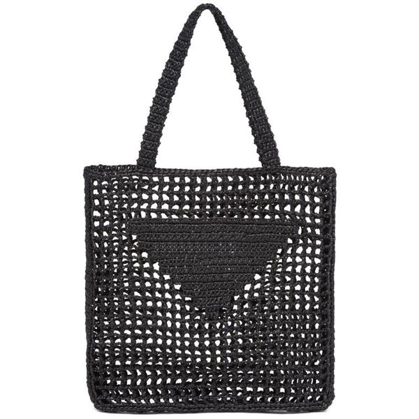 

designer totes fashion shoulder bag handbag women's fiber straw woven shopping bags