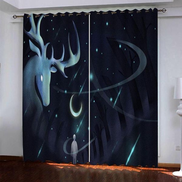 

curtain & drapes blue curtains customized 3d bay window balcony thickened windshield blackout
