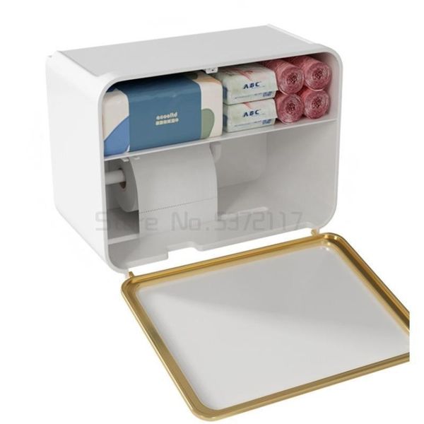 

toilet paper holders creative waterproof towel rack box shelf