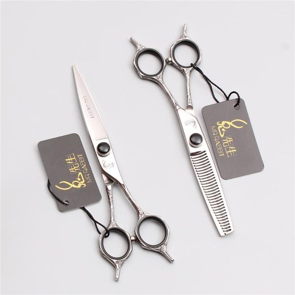 

6" 17.5cm jp 440c mr hairdressing scissors cutting shears thinning professional hair styling tool t90181