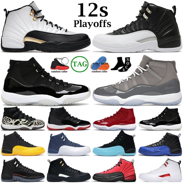 

mens basketball shoes 12s 12 playoffs royalty taxi utility grind flu game 11s cool grey bred concord legend blue bright citrus 11 men women