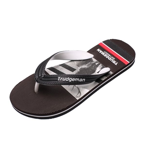 

cross-border slippers men's flip flops lightweight large size flip-flop beach men, Black