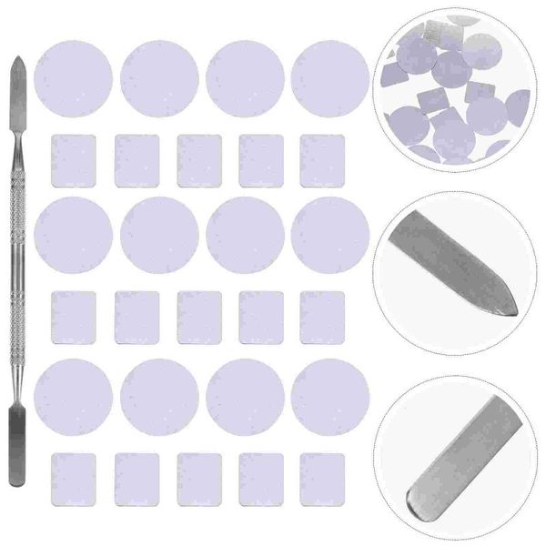 

eye shadow 56pcs metal stickers for eyeshadow palettes empty magnetic with spatula