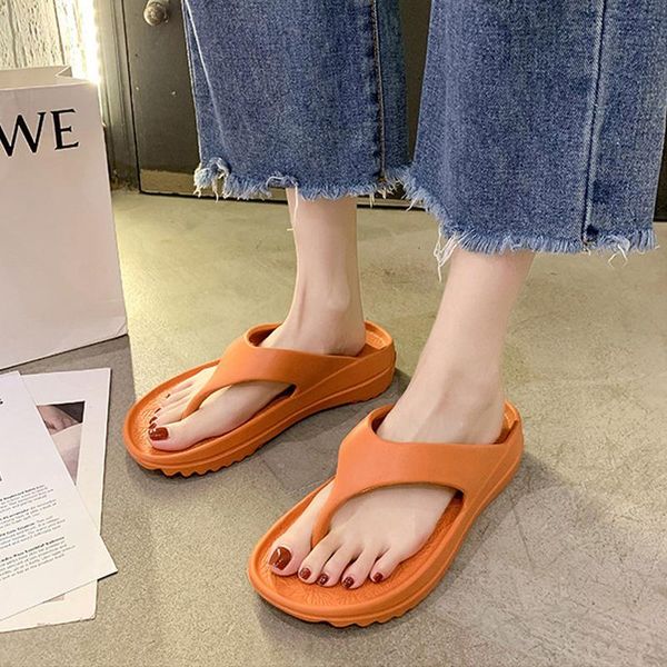 

slippers 2021 summer beach women's sandals non-slip flip-flops zapatos mujer lovers casual shoes, Black