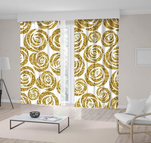 

curtain & drapes rose pattern nature summer garden romantic floral gold glitter style artwork yellow