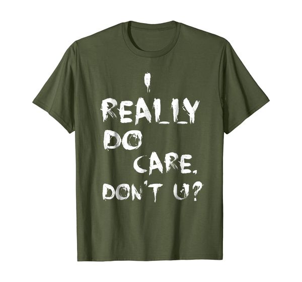 

i really do care do you political protest t-shirt, White;black