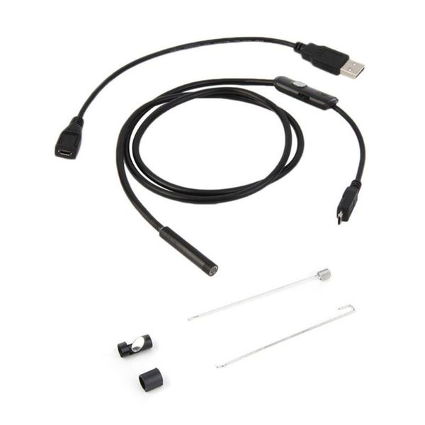 

cameras 7mm 1m/1.5m/2m/3.5m endoscope waterproof lens usb cable mini inspection camera snake tube borescope with 6 led for android