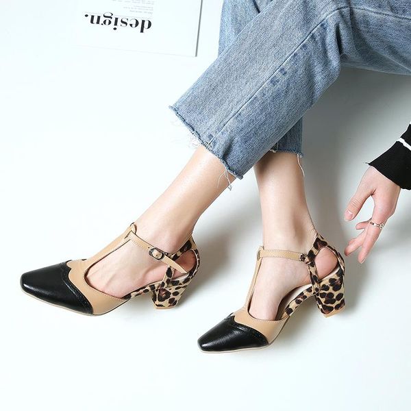 

big size 33-46 summer fashion women solid cover heel square sandals 3 colors, Black