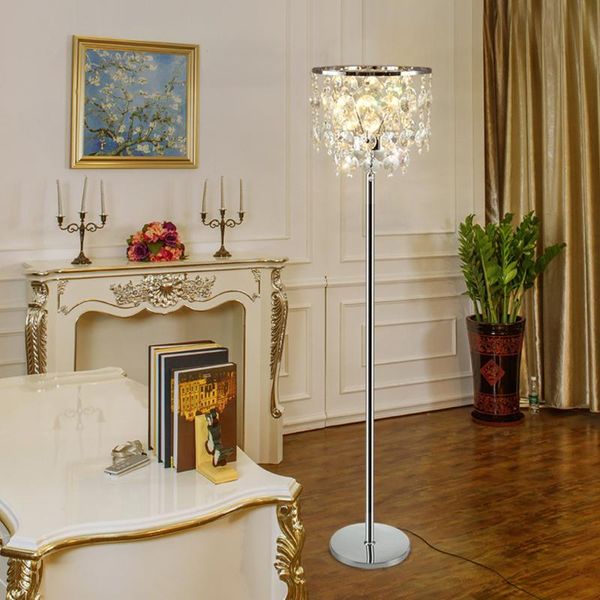 

floor lamps 160cm modern luxury creative fashion stand lamp clear crystal light for bedroom bedside living study room