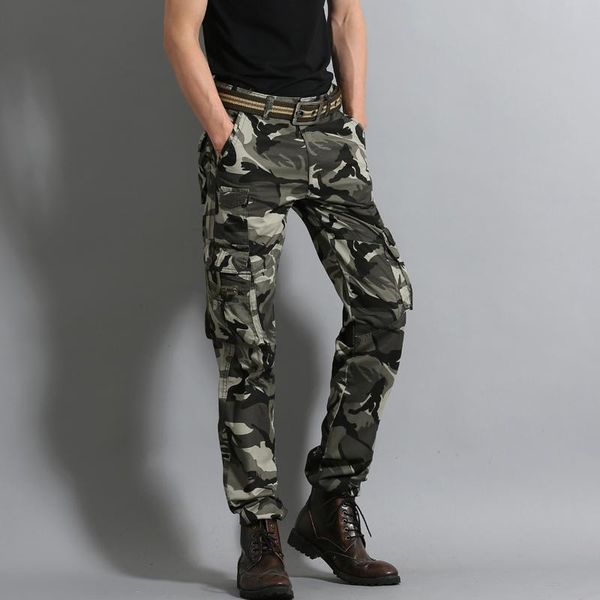 

men's pants 2021 fashion streetwear men casual camouflage youth jogger comfortable trousers, Black