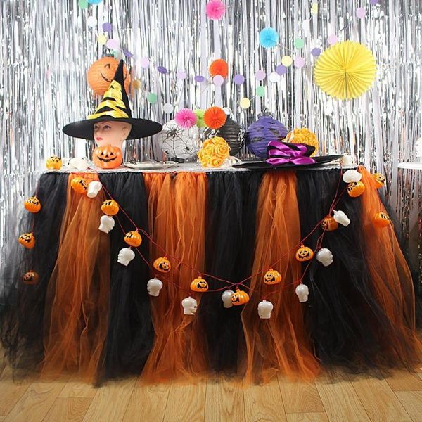 

table skirt ins party net yarn tutu halloween european and american fluffy