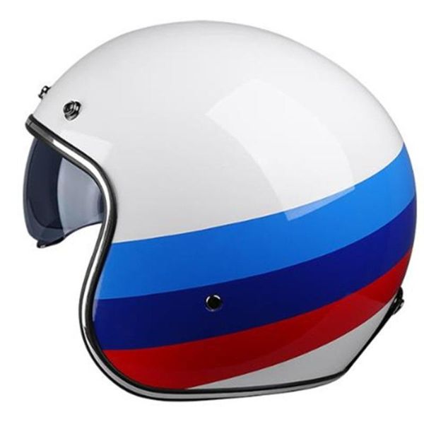 

motorcycle helmets open face 3/4 helmet mens moto capacete motocross off road dot