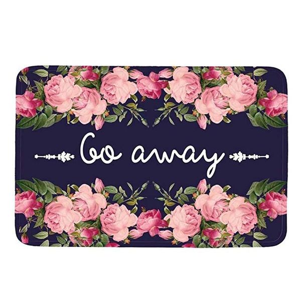 

flannel go away flowers doormat floor mat rug indoor bathroom mats non slip carpets