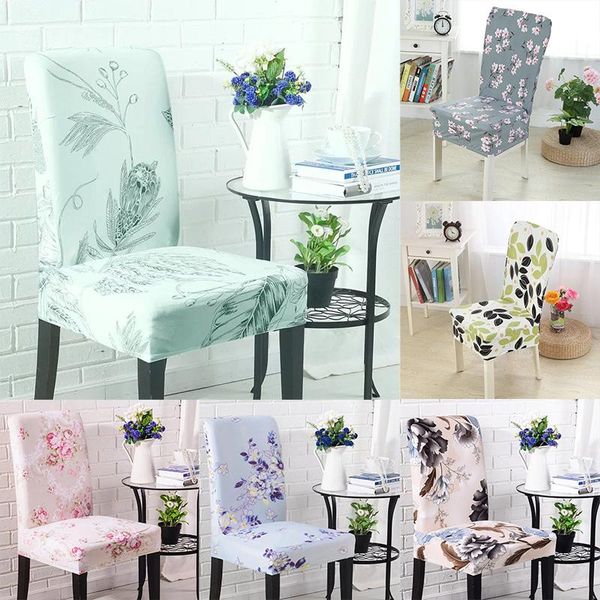 

chair covers spandex elastic for dining room pack of 4 pcs stretch armchair cover 6 colors