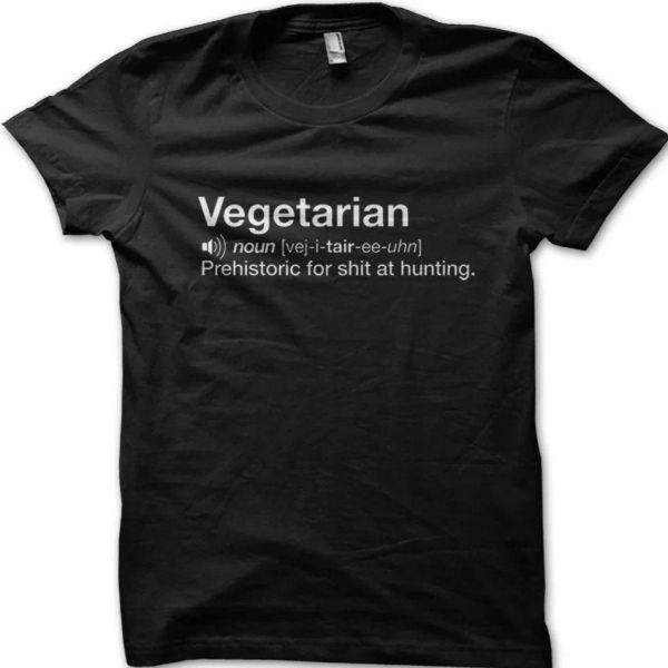 

vegetarian shxt at hunting funny fathers day gift t-shirt 9119, White;black