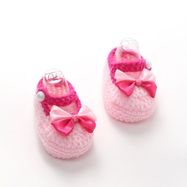 

first walkers heat 2021 retail born baby shoes hand-woven wool crochet soft bottom toddler children princess