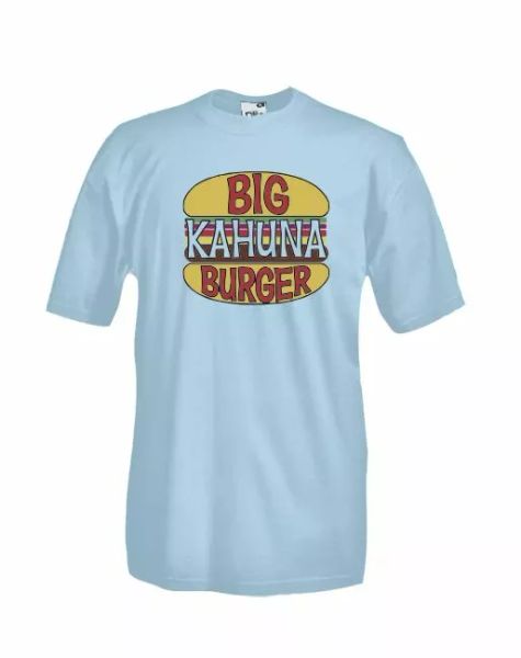 

j274 mesh big kahuna burger pulp fiction inspired t-shirt tarantino my, White;black