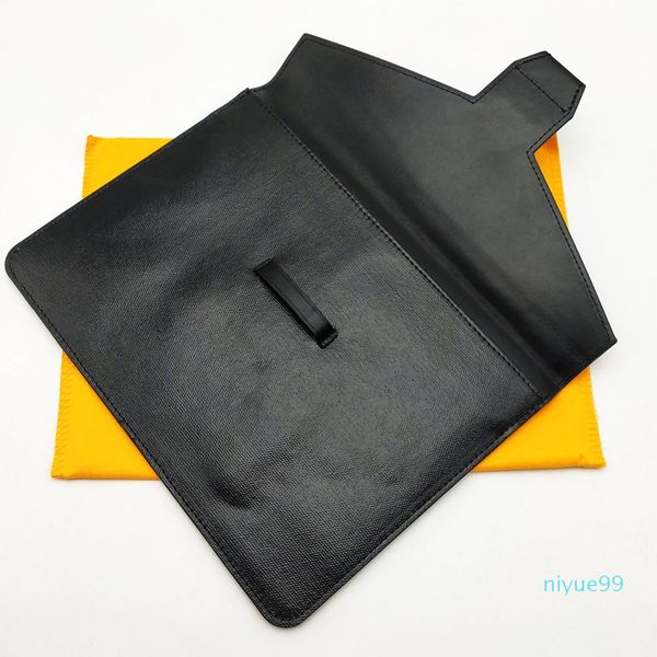 

fashion men women clutch bag classic document bags cover caoted canvas with genuine leather receipt pouch cover clutch purse