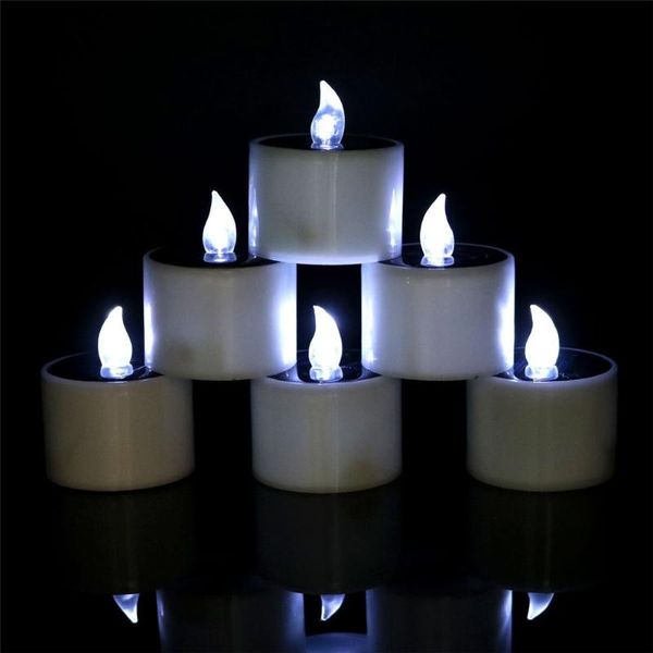 

waterproof electric candle simulation flameless solar powered led light hk3 candles