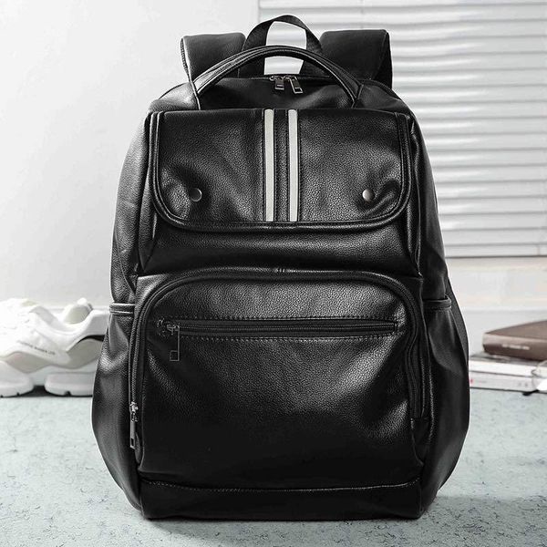 

backpack leather men laptravel 15inch waterproof usb college bookbag mochila hombre