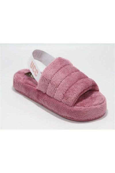 

women's pink tire detailed slipper slippers, Black