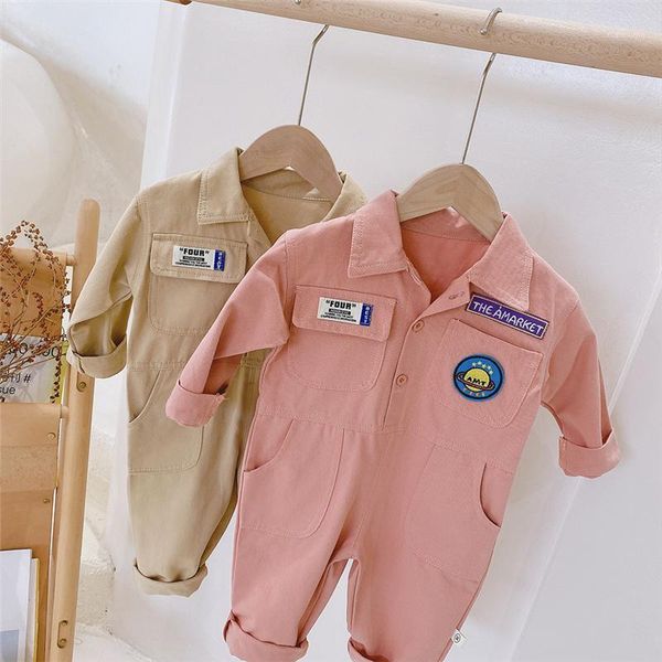 

jumpsuits 2021 spring autumn fashion boys girls long sleeve loose jumpsuit children casual one-piece, Blue