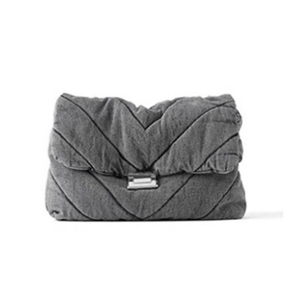 

dhlmessenger bags women pu graid prints large capacity chain shoulder bag