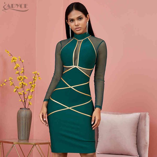

dressesadyce 2021 new spring long sleeve green lace bandage women hollow out club mini celebrity evening runway party, Black;gray