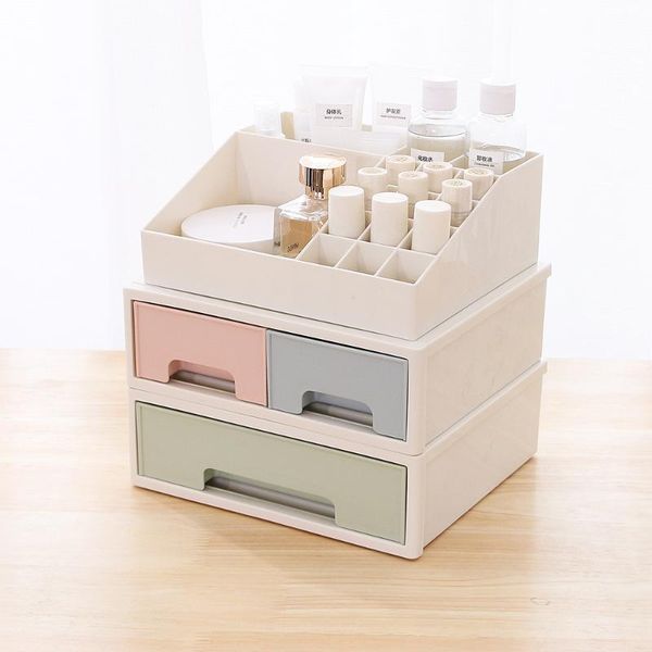

bathroom storage & organization bnbs deskmakeup organizer case stand for cosmetics plastic boxes jewelry nail polish lipstick organizers