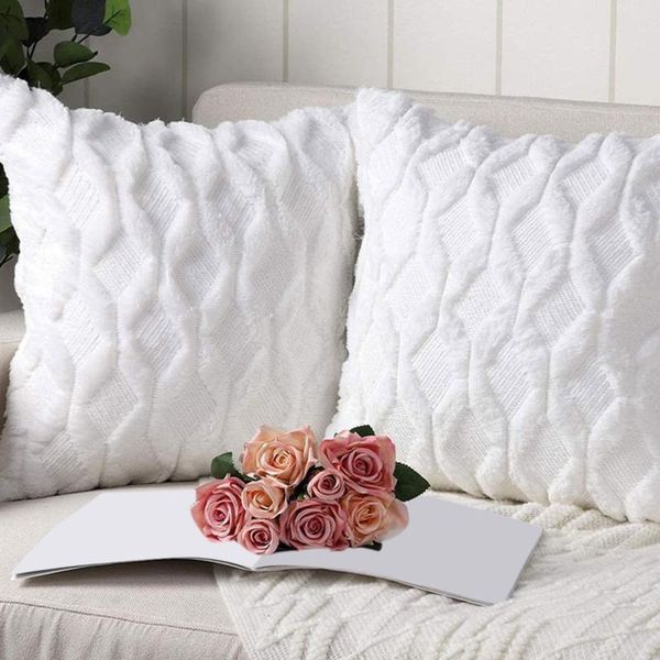 

pillow case 45*45cm solid color geometric pillowcase home bedroom decor el car seat backrest decorative