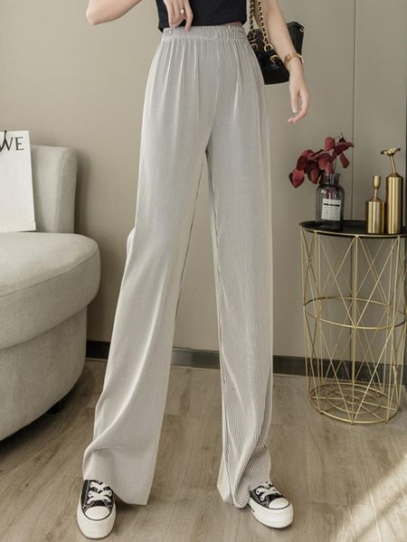 

women's pants & capris harteen wide-leg womens summer vetement femme 2021 korean fashion loose casual high waist pantalones de mujer, Black;white